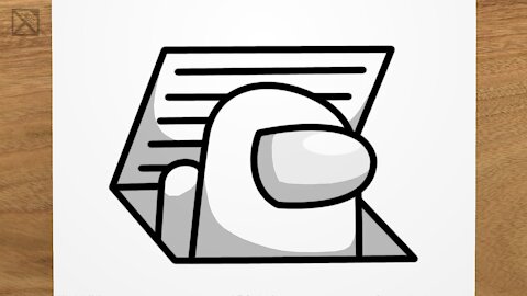 How to draw AMONG US IMPOSTOR easy