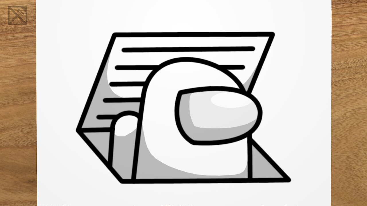 How to draw AMONG US IMPOSTOR easy