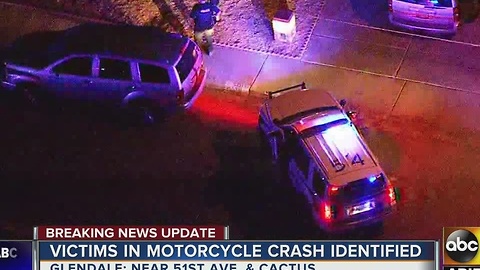 Glendale PD: Man, woman die in motorcycle crash