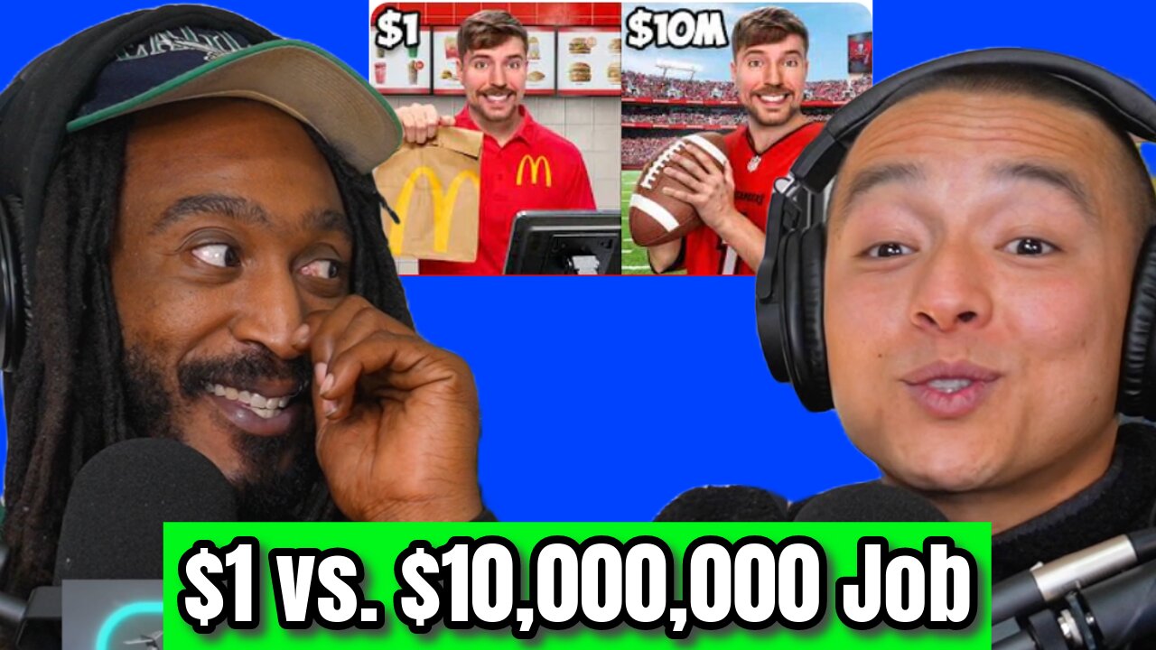 $1 vs $10,000,000 Job - Mr. Beast