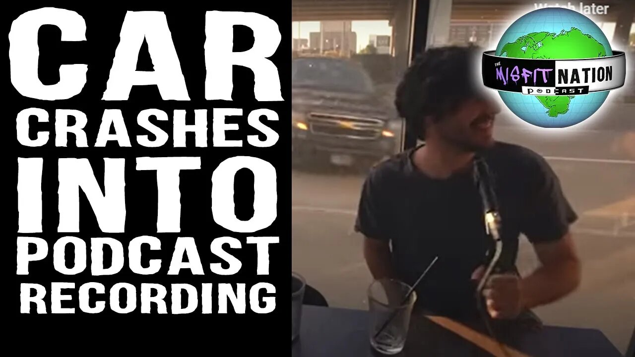 INSANE: Car Crashes into Podcast Recording