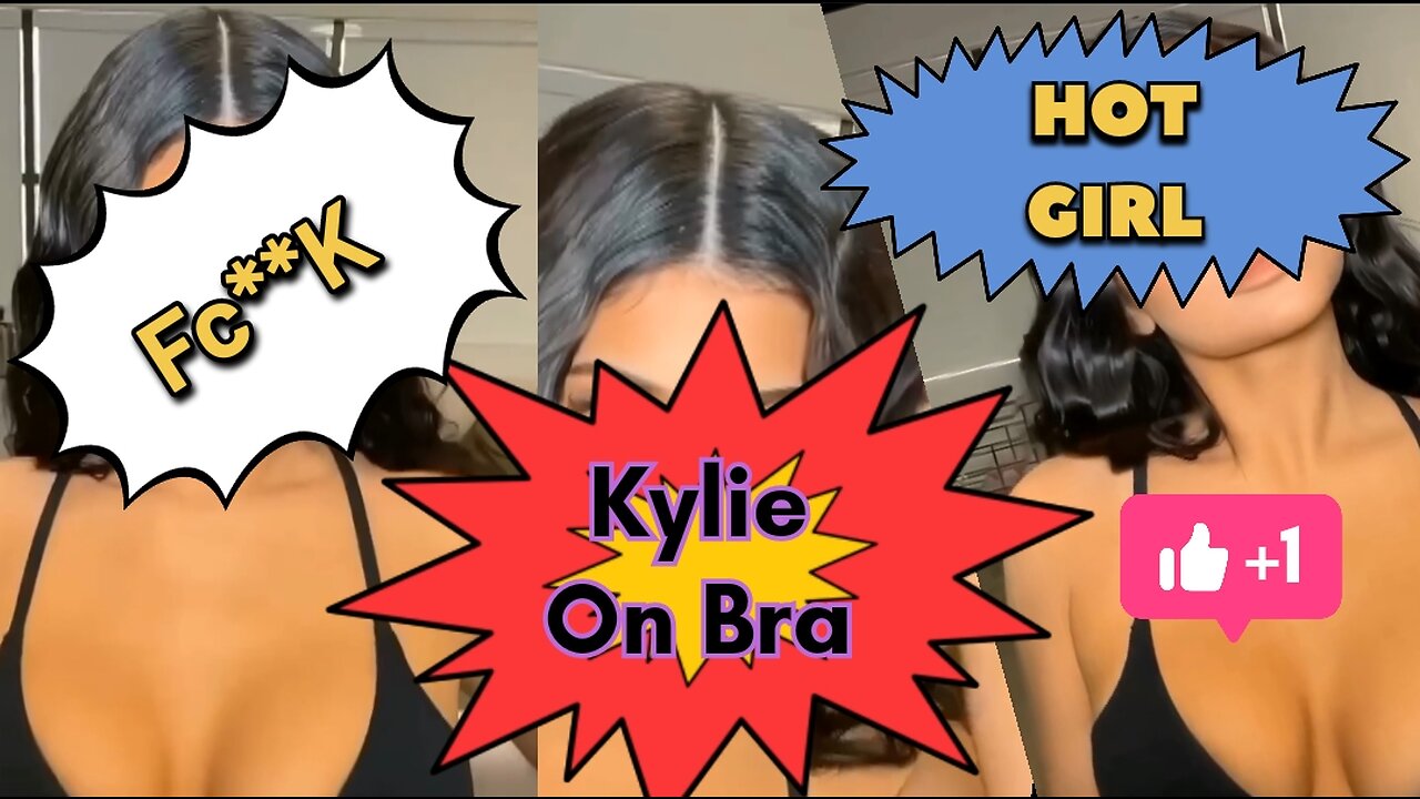 Kylie On Bra 🥵 | Black Bra Video | Hot Girls Channel 💖💖👙🥵 | Only Hot Videos