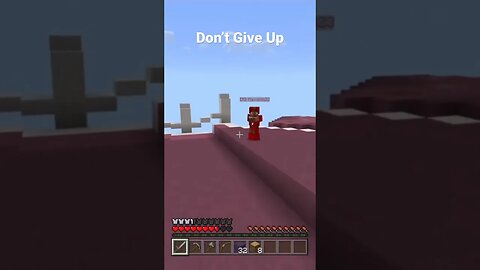 Never Give Up! #minecraft #shorts