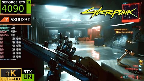 Cyberpunk 2077 | Johnny Silverhand Mission | RTX 4090 DLSS 3, Path Tracing ON | Ryzen 7 5800X3D