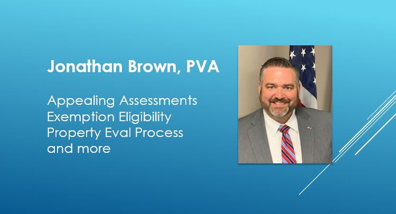 How to Appeal Assessment, Exemptions, and more with Jonathan Brown, PVA