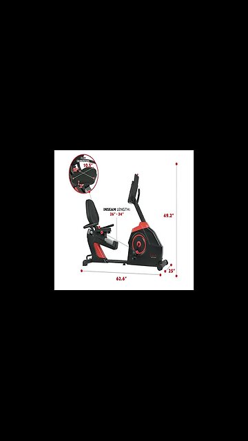 EVO-FIT RECUMBENT BIKE ELECTRO-MAGNETIC CARDIO FITNESS