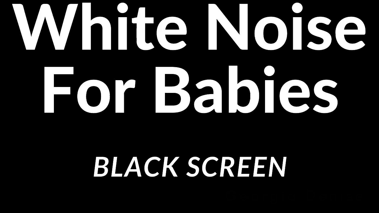 Sleep Study And Focus For 10 Hours With White Noise And A Black Screen