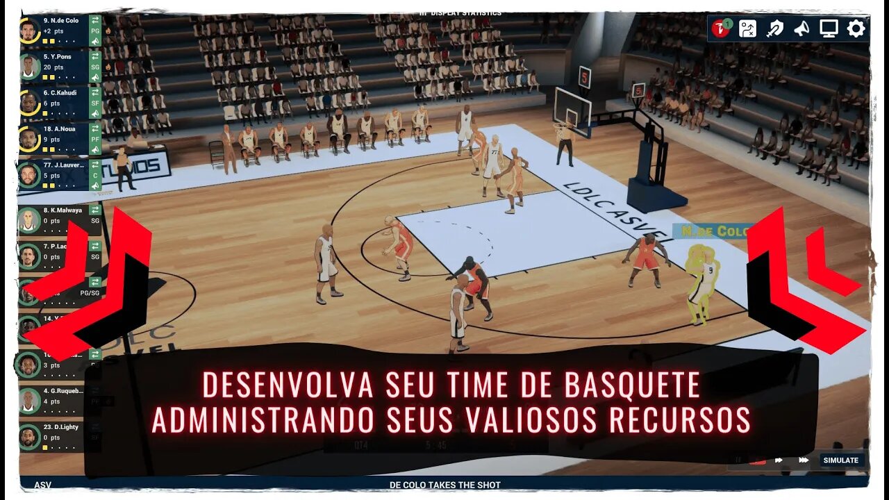 Pro Basketball Manager 2023 - Desenvolva seu Time de Basquete Administrando seus Valiosos Recursos