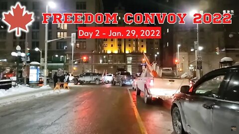 Re-Live The Freedom Convoy 2022 - @Ottawalks Coverage - Day 2, Jan. 29 2022