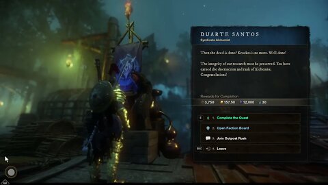 New World - Trial of the Alchemist - Final Syndicate Rank Quest