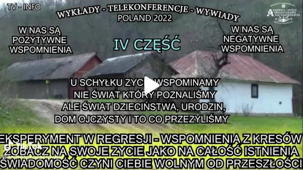 REGRESJA WIEKU POWRÓT DO DZIECIŃSTWA, WOJNA, ZALESZCZYKI HIPNOZA MEDIALNA TV INFO 2022/CZĘŚC IV/