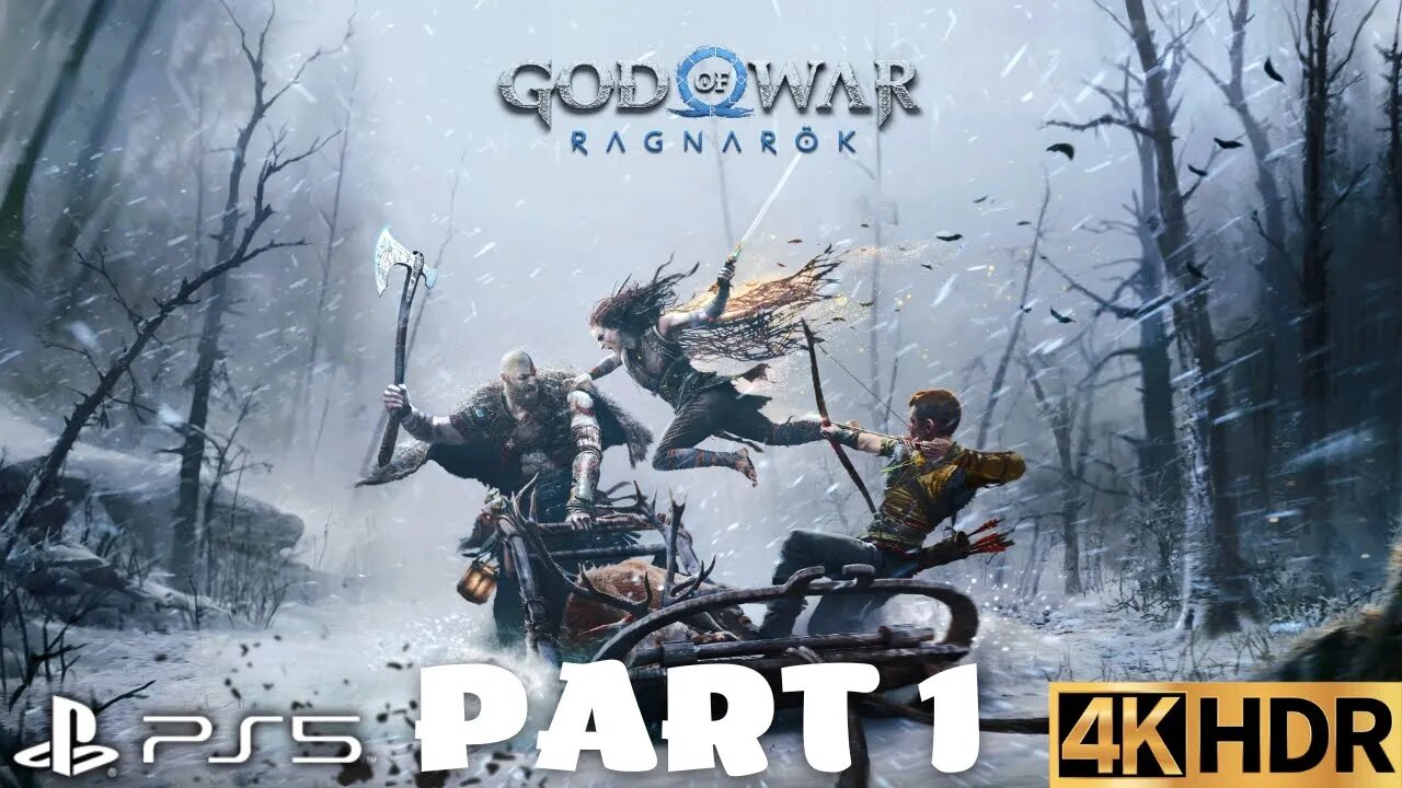 Fimbulwinter | God of War: Ragnarök Walkthrough Story Gameplay Part 1 | PS5, PS4 | 4K HDR