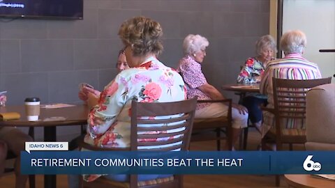 A local retirement community keeps its residents busy during extreme heat