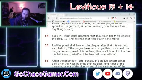 Leviticus 13 + 14 King James Version (2/23/2022)