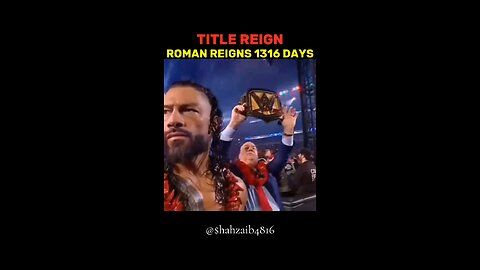 World Record of Roman Reigns holding WWE title for 1316 days @wwe @wrestling