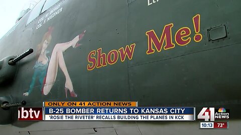 ‘Rosie the Riveter,’ Mary Lou White of KCK, relishes B-25 reunion