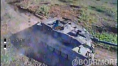 Compilation of New Russian FPV Drone Hits On Leopards And Bradleys