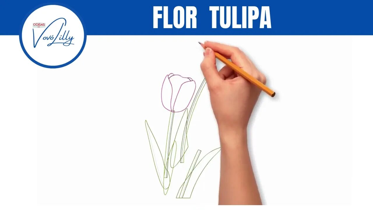 COMO DESENHAR | FLOR TULIPA | PASSO A PASSO. MUITO FÁCIL