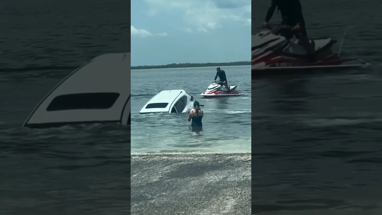 HOW DID SHE DROWN THE CAR?! 😳😭