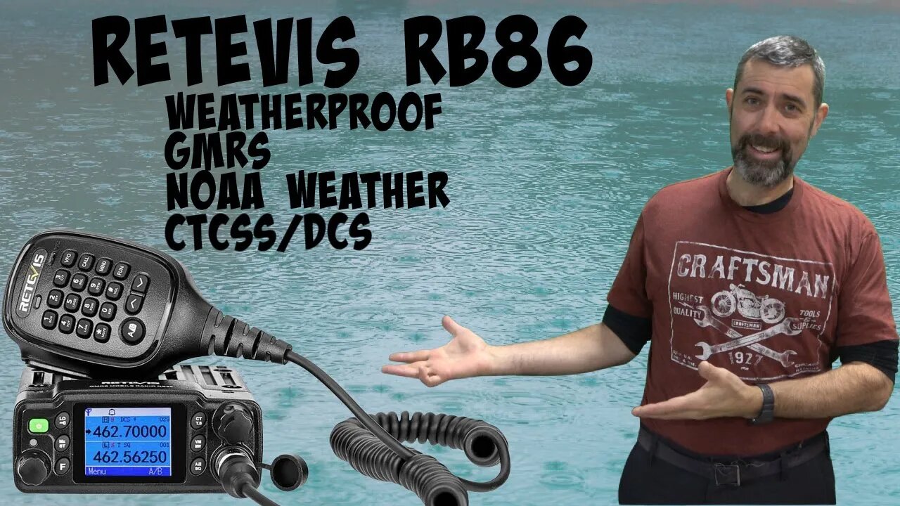 Retevis RB86 GMRS Mobile Radio With Weather Alert. Nice High End GMRS Radio!