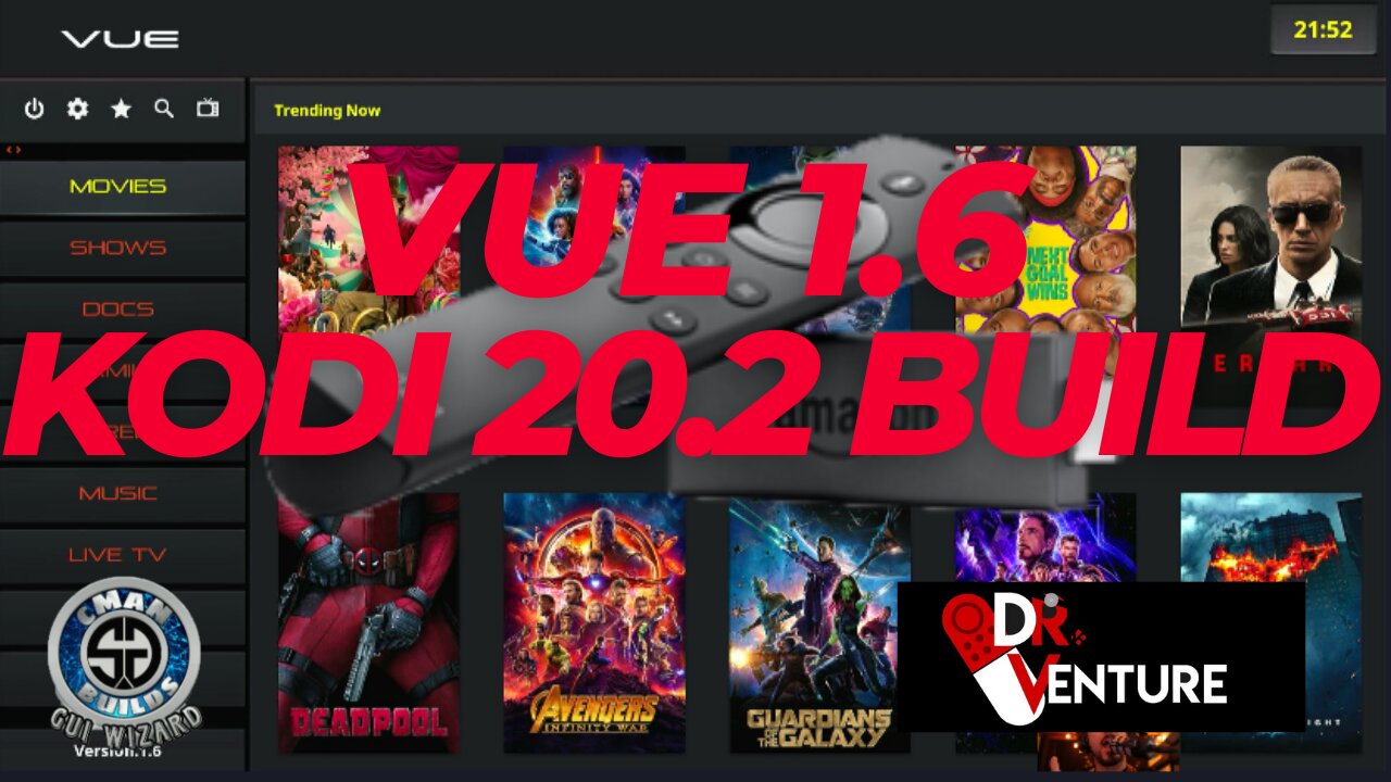 Kodi Builds - Vue 1.6 - SG Builds - Cman Repo