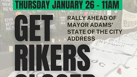 #closerikersnow @FreedomAgendaNY @NYCAIC Queens Theatre 1/26 #stateofthecity #SOTC2023 @