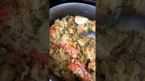 Rice with sea foods 😋#ytshorts #shorts #Food #Streetfood #UpFoodReview