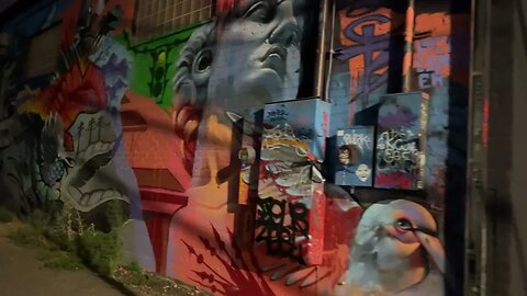 Walking In Denver At Nite