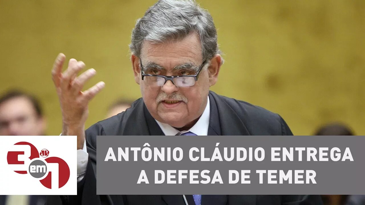 Antônio Cláudio Mariz de Oliveira entrega a defesa de Michel Temer contra a denúncia da PGR