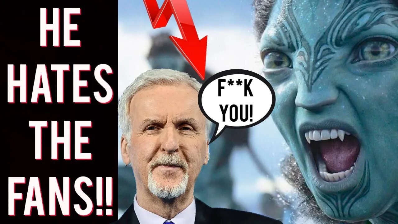 SALTY! James Cameron gives fans the FINGER at Avatar The Way of Water event! Awful box office PR!