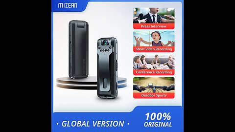 MiZEAN Mini Camera Full HD 1080P Micro Body Camcorder | Fashion Bazaar