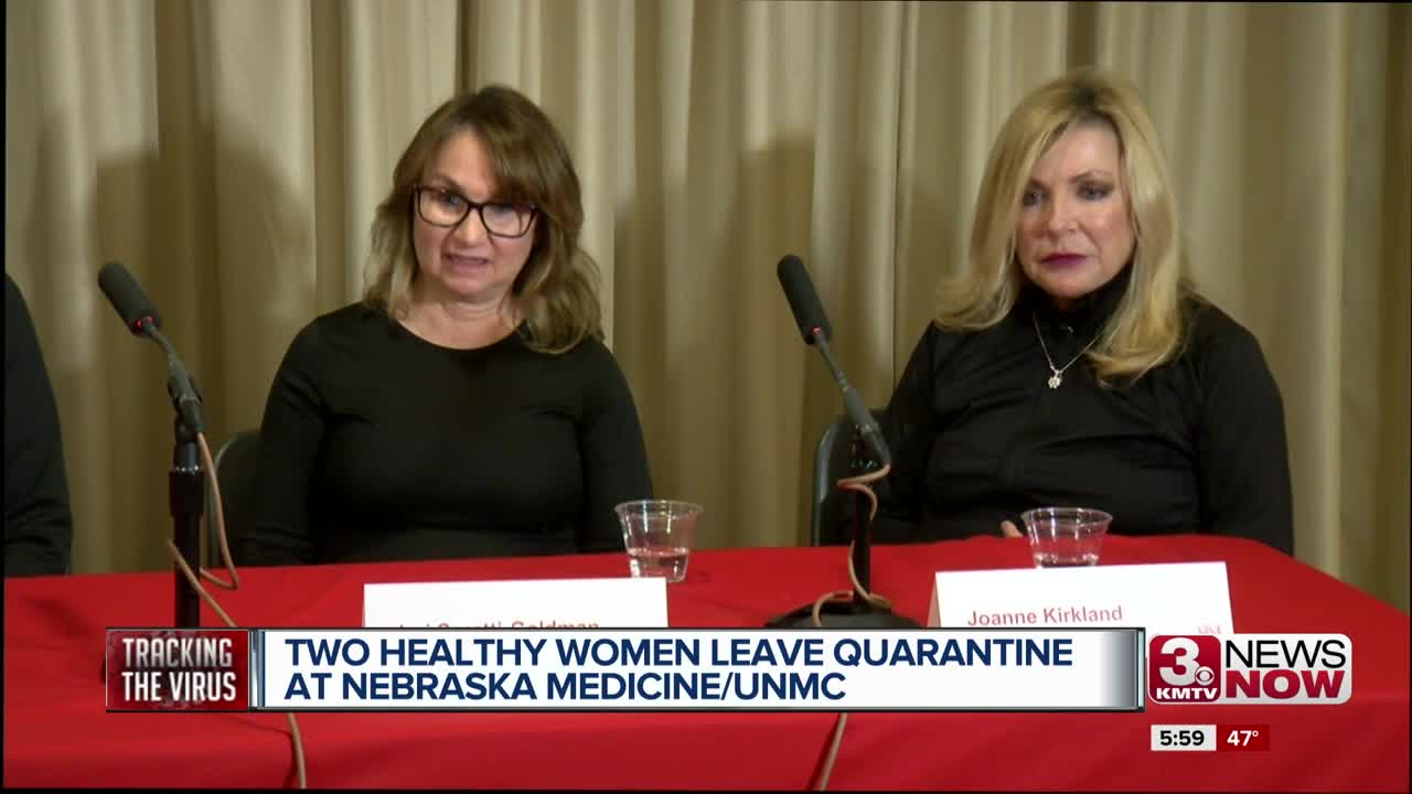 Two healthy women leave quarantine at Nebraska Medical Center