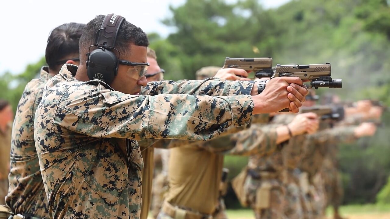 3d Recon Battalion Conducts Live-Fire Pistol Range