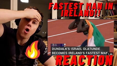 IRISH GUY REACTION TO Dundalk's Israel Olatunde becomes 🇮🇪Ireland's fastest man!!