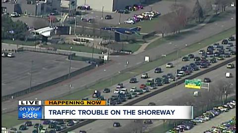 Traffic trouble on the shoreway
