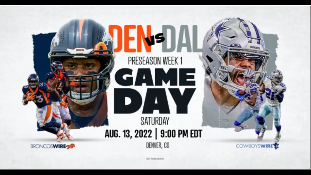 2022 NFL PRESEASON | Denver Broncos vs Dallas Cowboys | Livestream & Commentary