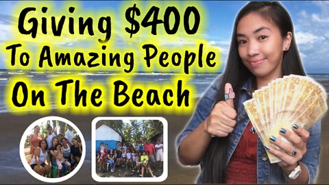 Giving Money To Amazing People On The Beach