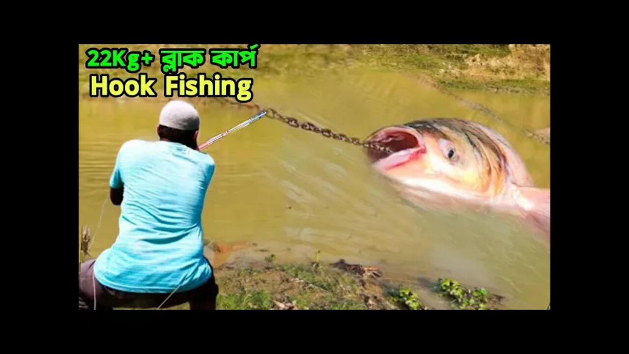 amazing hunting giant fish/শিকারি ভাইয়ের নিশানা সার্প, উঠলো বিশাল ব্ল্যাক কার্প
