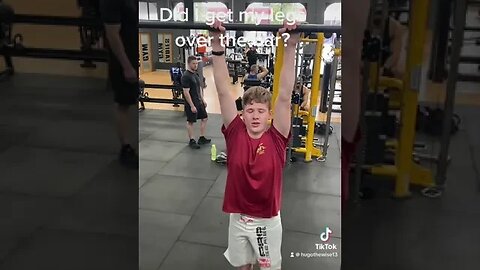 Did I get my legs over the bar?