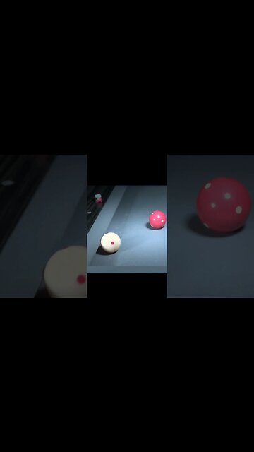 INSANE ROTATION! Super Slomo Billiards- No Pocket!! #billiards #shorts