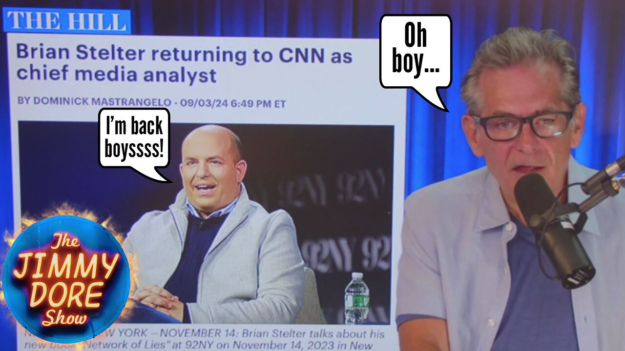 Brian Stelter hired back at failing CNN⨳Donald Trump talks about releasing The List on Lex Friedman▮The Jimmy Dore Show