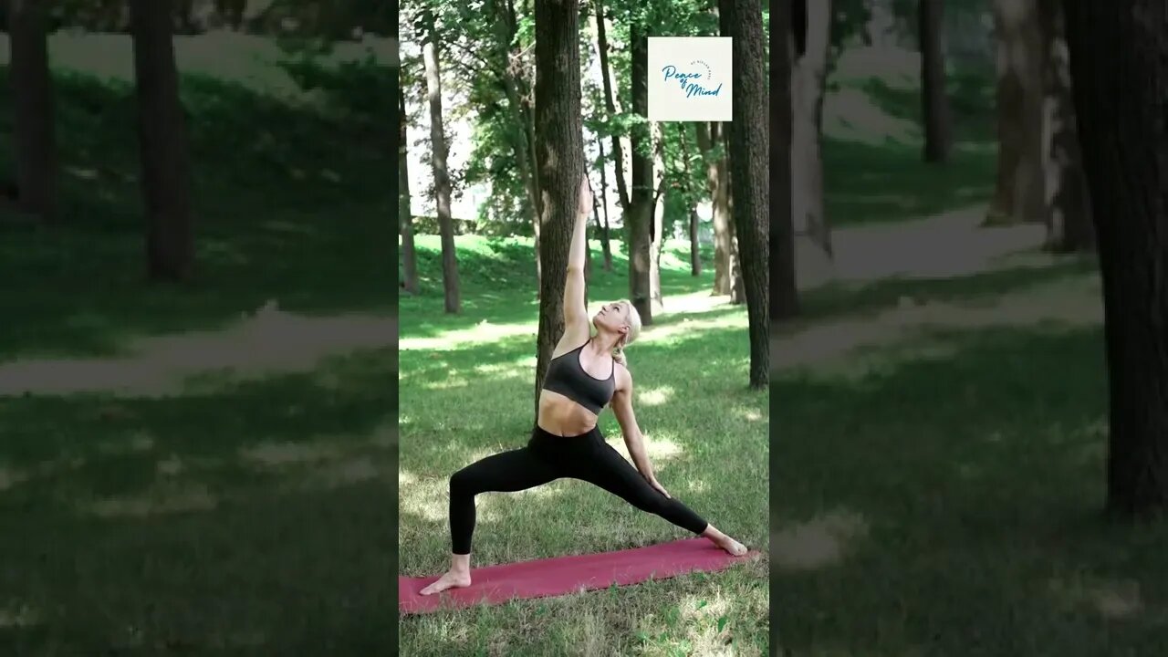 Woman Doing Yoga at Park #yoga #weightloss #shorts