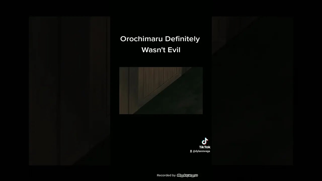 Orochimaru Definitely Wasn't Evil