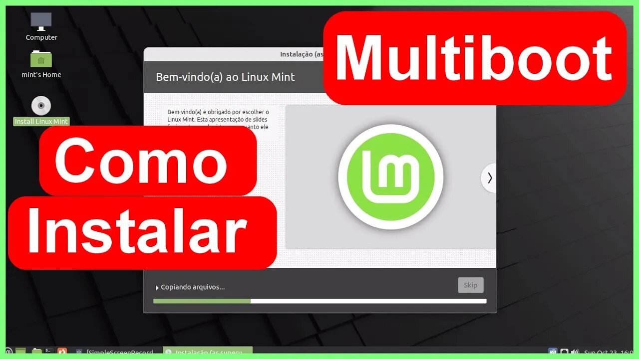 Linux Mint 21 Mate Instalação Multiboot. Windows e Linux no mesmo PC. Acompanhe todos os passos