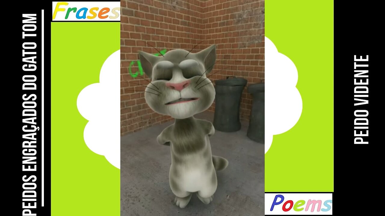 Peidos engraçados do gato tom: Peido vidente, prevê que vai sair! [Frases e Poemas]