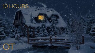 Cozy Blizzard at Twilight |Howling wind and blowing snow for Relaxing| Study| Sleep| Winter Ambience