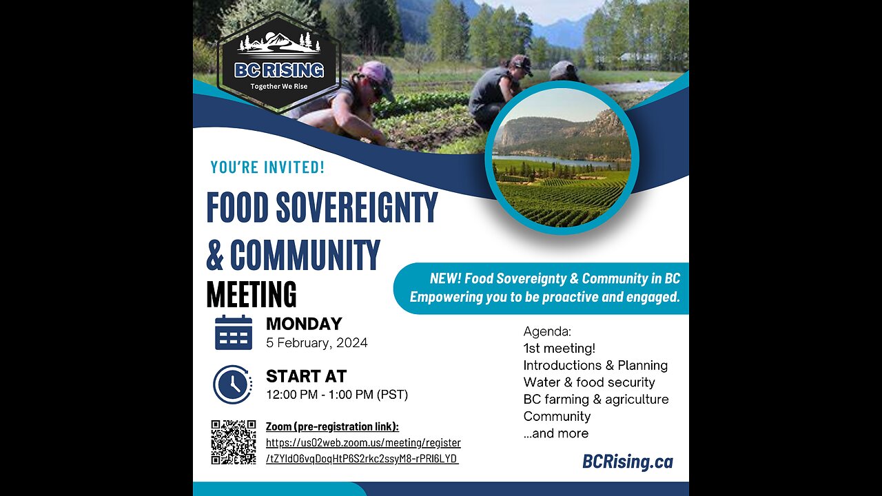 BC Food Sovereignty & Community meeting - Feb 5, 2024