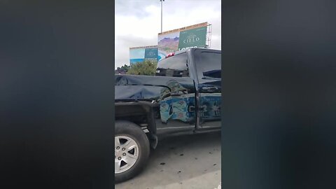 Witness records crash at Tijuana border