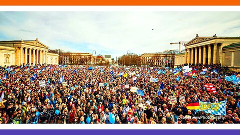 Munich Protests Against W4r With Russla 🟠⚪🟣 NPC Global