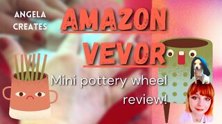 VEVOR AMAZON UNBOXING MINI POTTERY WHEEL REVIEW